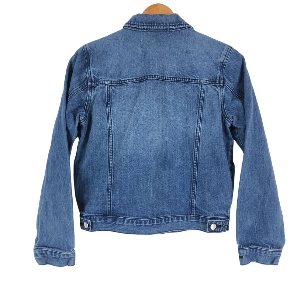 Tinsel Town Women's Small Blue Studded Button Front Denim Jean Jacket Cotton - Picture 2 of 9